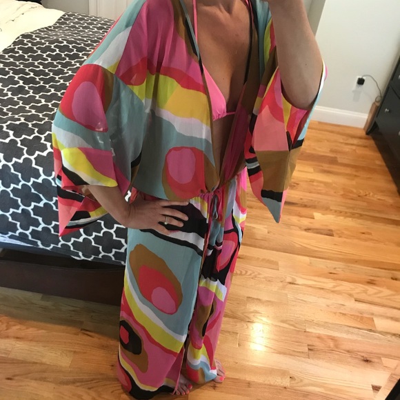 colorful beach cover up